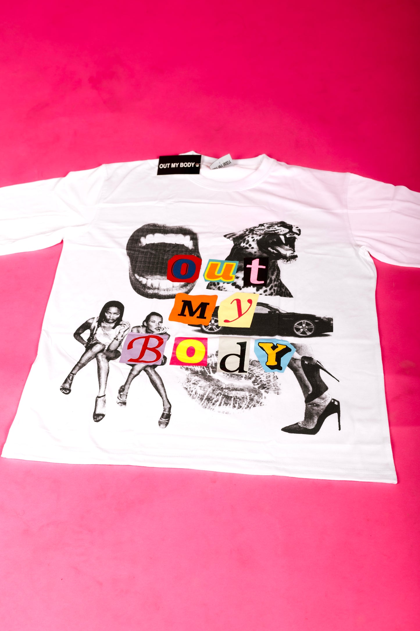 Magazine Cut Out T-Shirt