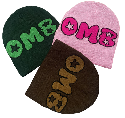 Two toned OMB beanie